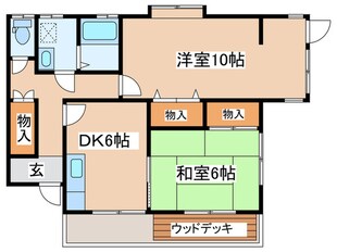 山本マンションの物件間取画像